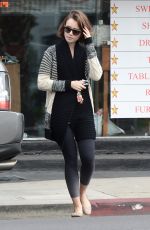 LILY COLLINS Leaves Dry Cleaning in Los Angeles