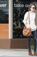 LILY COLLINS Out and About in Beverly Hills 0512