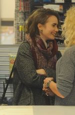 LILY COLLINS Out Shopping out Beverly Hills 1512