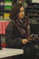 LILY COLLINS Out Shopping out Beverly Hills 1512