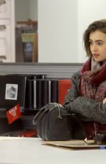 LILY COLLINS Out Shopping out Beverly Hills 1512