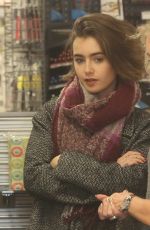 LILY COLLINS Out Shopping out Beverly Hills 1512