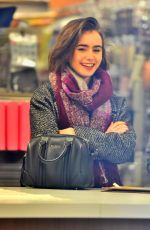LILY COLLINS Out Shopping out Beverly Hills 1512