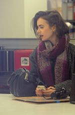 LILY COLLINS Out Shopping out Beverly Hills 1512