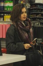 LILY COLLINS Out Shopping out Beverly Hills 1512
