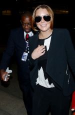 LINDSAY LOHAN Arrives at LAX Airport in Los Angeles 1612