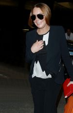 LINDSAY LOHAN Arrives at LAX Airport in Los Angeles 1612