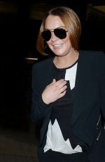 LINDSAY LOHAN Arrives at LAX Airport in Los Angeles 1612