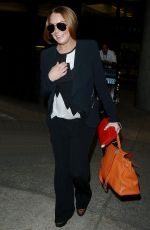 LINDSAY LOHAN Arrives at LAX Airport in Los Angeles 1612