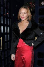 LINDSAY LOHAN Arrives at The Sunday Times Style Christmas Party