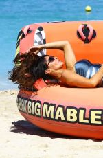 LIZZIE CUNDY in Swimsuit at a Beach in Barbados 2912