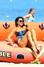 LIZZIE CUNDY in Swimsuit at a Beach in Barbados 2912