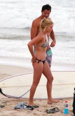 MARGOT ROBBIE in Bikini on the Beach in Byron Bay
