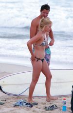 MARGOT ROBBIE in Bikini on the Beach in Byron Bay