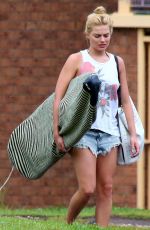 MARGOT ROBBIE in Bikini on the Beach in Byron Bay
