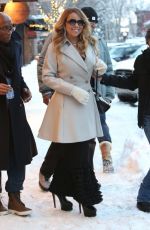 MARIAH CAREY Out Shopping in Aspen 2312