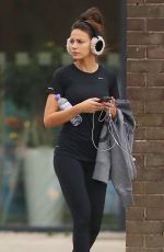 MICHELLE KEEGAN in Tights Leaves a Gym in Essex