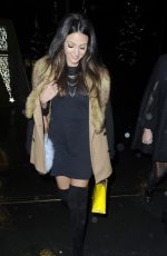MICHELLE KEEGAN Leaves Australasia Restaurant in Manchester