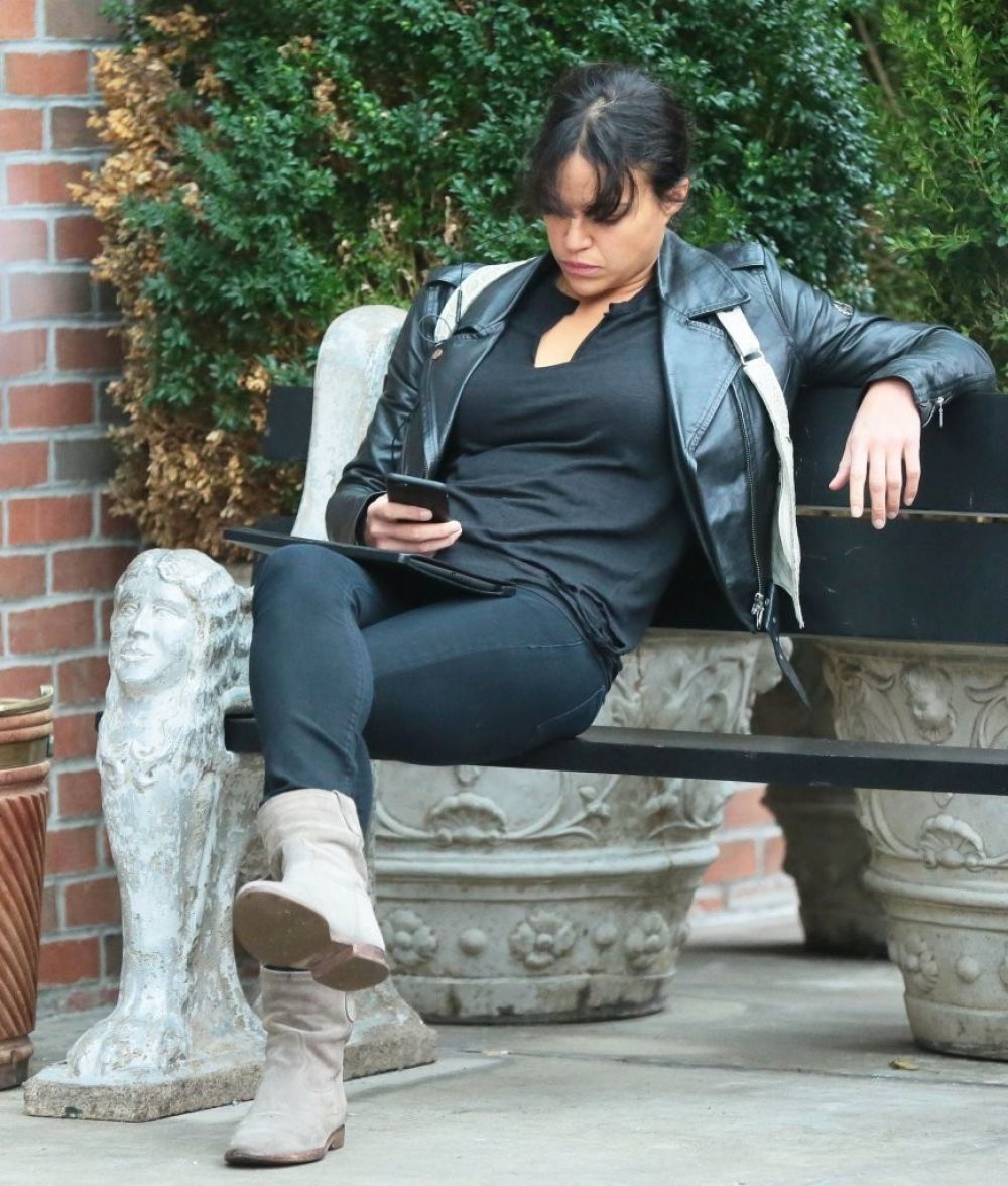 MICHELLE RODRIGUEZ Leaves Bowery Hotel in New York MICHELLE RODRIGUEZ Leaves Bowery Hotel in New York