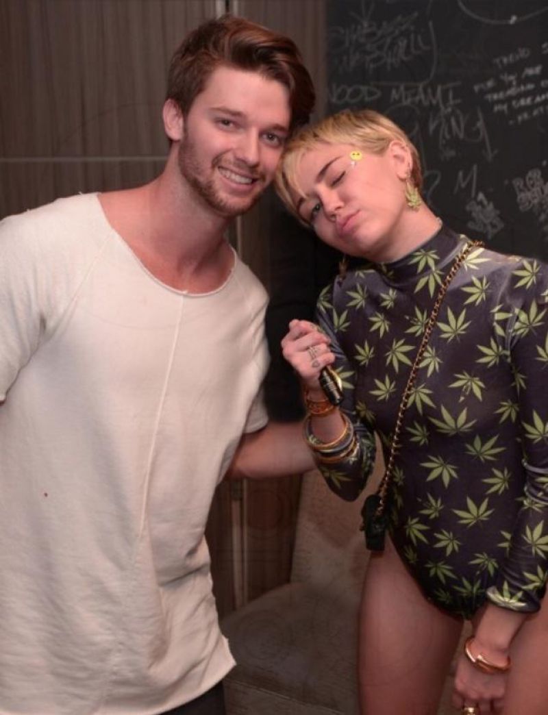 MILEY CYRUS and Patrick Schwarzenegger at Hublot Haute Living Party in Miami MILEY CYRUS and Patrick Schwarzenegger at Hublot Haute Living Party in Miami