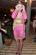 MILEY CYRUS at Jeremy Scott and Moschino Party in Miami