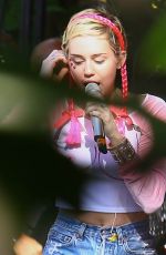 MILEY  CYRUS at Tommy Hilfiger Art Basel Party Rehersal in Miami