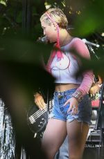 MILEY  CYRUS at Tommy Hilfiger Art Basel Party Rehersal in Miami