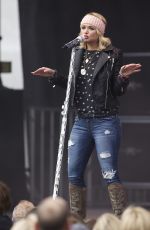 MIRANDA LAMBERT Performs at the Belk Bowl in Charlotte