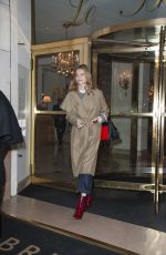 NATALIA VODIANOVA Leaves The Bristol Hotel in Paris