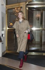 NATALIA VODIANOVA Leaves The Bristol Hotel in Paris