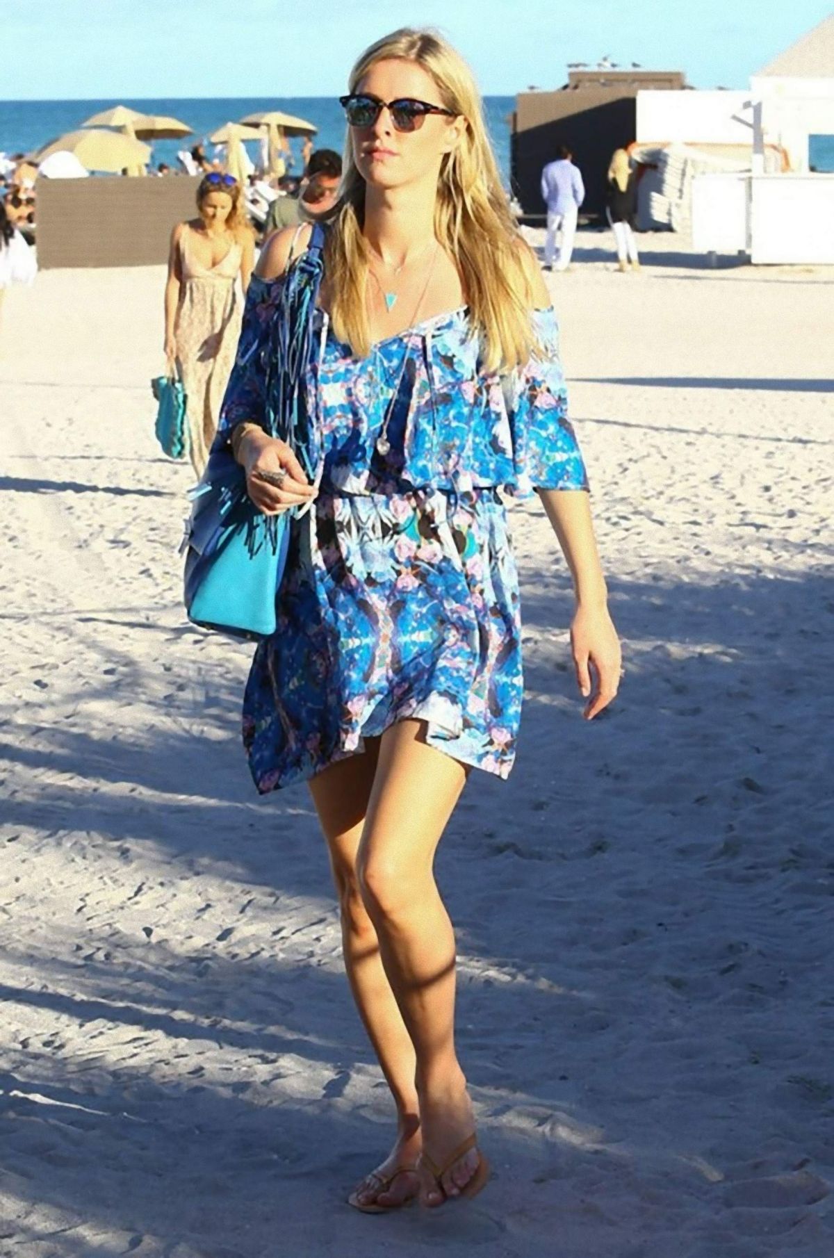NICKY HILTON Out and About in Miami Beach – HawtCelebs