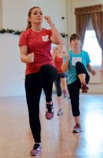 NIKKI SANDERSON at Piloxing Class for I Will If You Will  Campaign