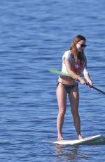 OLIVIA WILDE in Bikini Paddleboarding in Maui