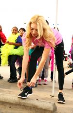 PEYTON LIST at Girls on the Run 5k Fun Run in Vista Del Mar