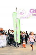 PEYTON LIST at Girls on the Run 5k Fun Run in Vista Del Mar
