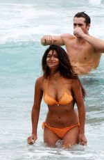 PIA MILLER in Bikini on the Set of Home & Away at Palm Beach in Australia