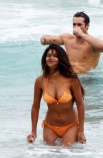 PIA MILLER in Bikini on the Set of Home & Away at Palm Beach in Australia