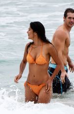 PIA MILLER in Bikini on the Set of Home & Away at Palm Beach in Australia