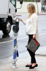 Pregnant ALI LARTER Out Shopping in West Hollywood