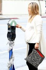 Pregnant ALI LARTER Out Shopping in West Hollywood