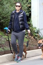 Pregnant JESSICA BIEL Walks Her Dogs Out in Hollywood
