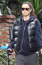 Pregnant JESSICA BIEL Walks Her Dogs Out in Hollywood