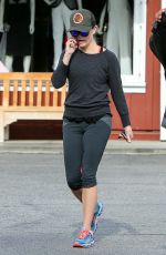 REESE WITHERSPOON in Leggings Arrives at Country Mart in Brentwood