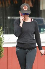 REESE WITHERSPOON in Leggings Arrives at Country Mart in Brentwood