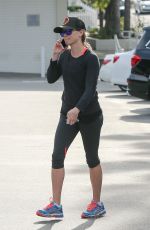 REESE WITHERSPOON in Leggings Arrives at Country Mart in Brentwood