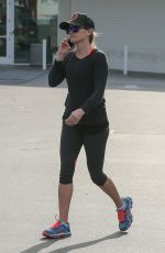 REESE WITHERSPOON in Leggings Arrives at Country Mart in Brentwood