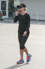 REESE WITHERSPOON in Leggings Arrives at Country Mart in Brentwood