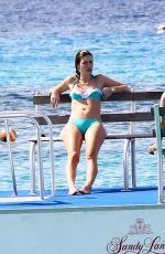 RHEA DURHAM in Bikini and Mark Wahlberg at a Beach in Barbados