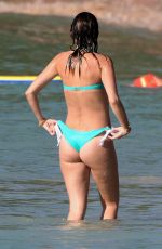 RHEA DURHAM in Bikini and Mark Wahlberg at a Beach in Barbados