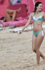 RHEA DURHAM in Bikini and Mark Wahlberg at a Beach in Barbados